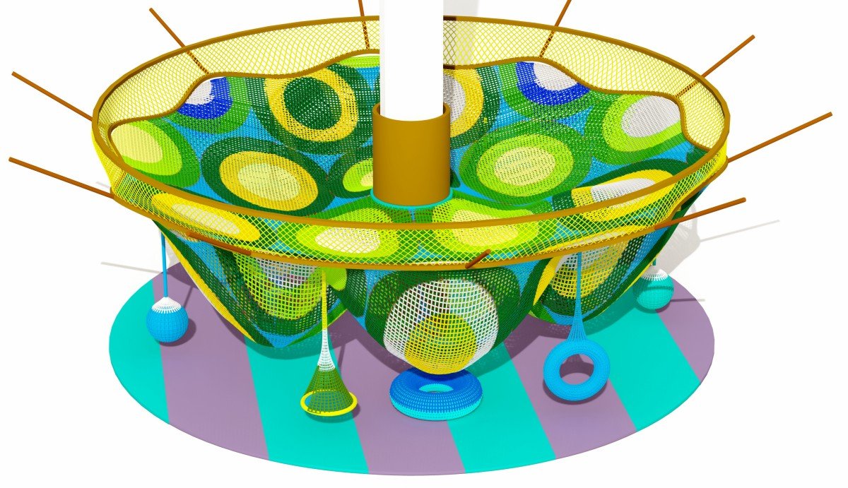 19. rope based playground -1 19. веревочная площадка -2