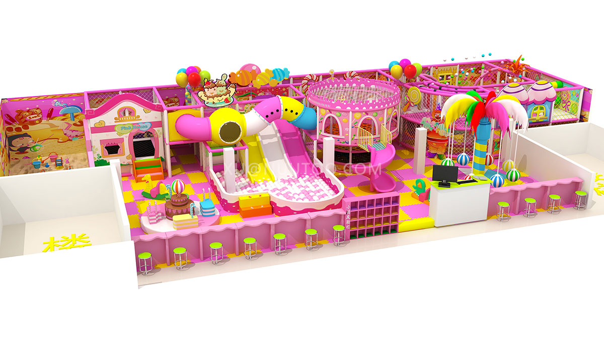 cheap candy theme indoor playground (2) дешевая крытая игровая площадка на тему конфет (2)