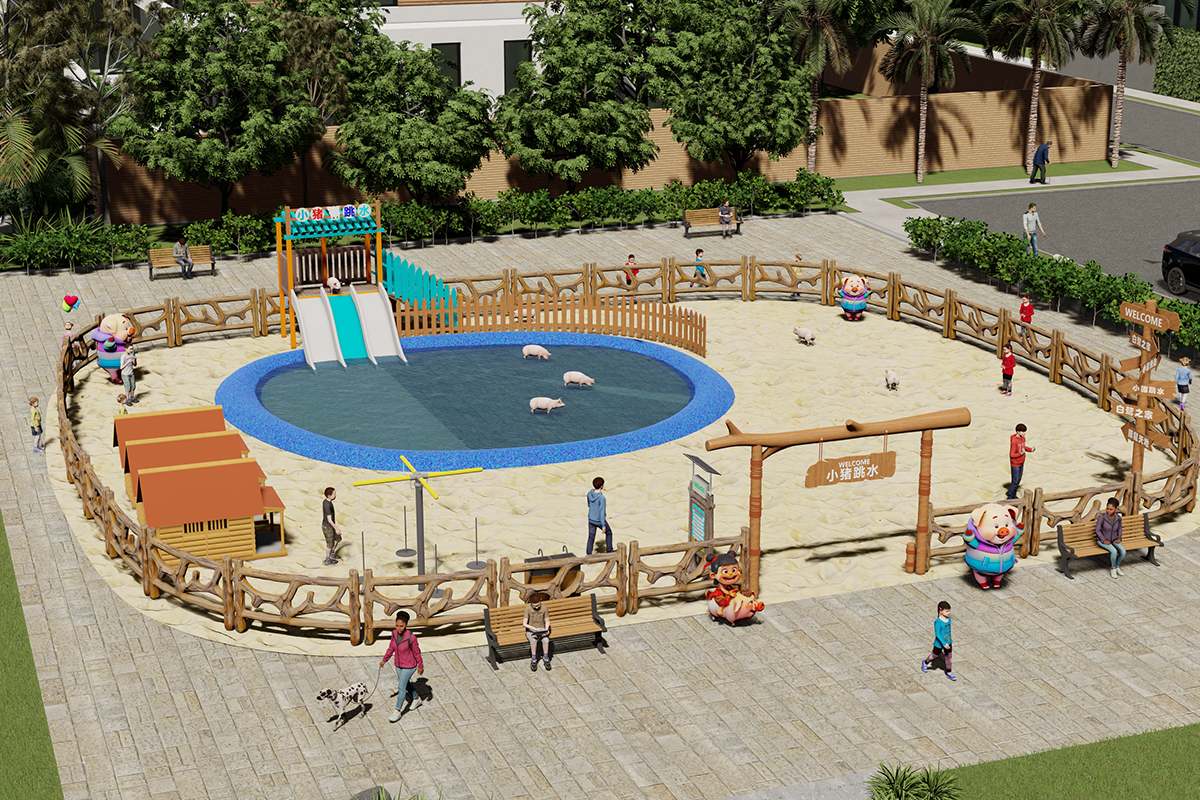 pig dives8 свинья ныряет8