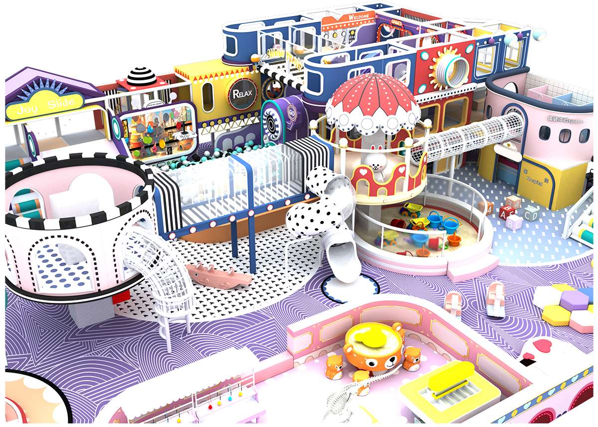 12.Soft Tone Macaron Indoor Playground (6) 12. Крытая игровая площадка Soft Tone Macaron (6)