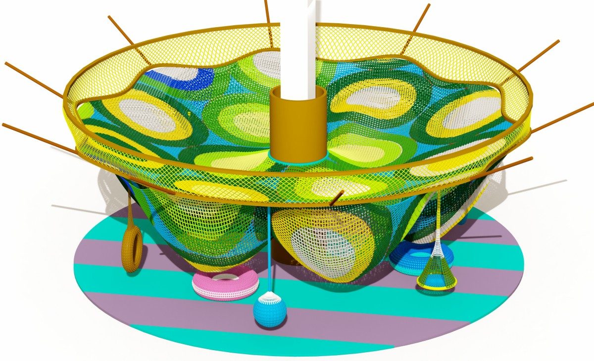 19. rope based playground -2 19. веревочная площадка -2