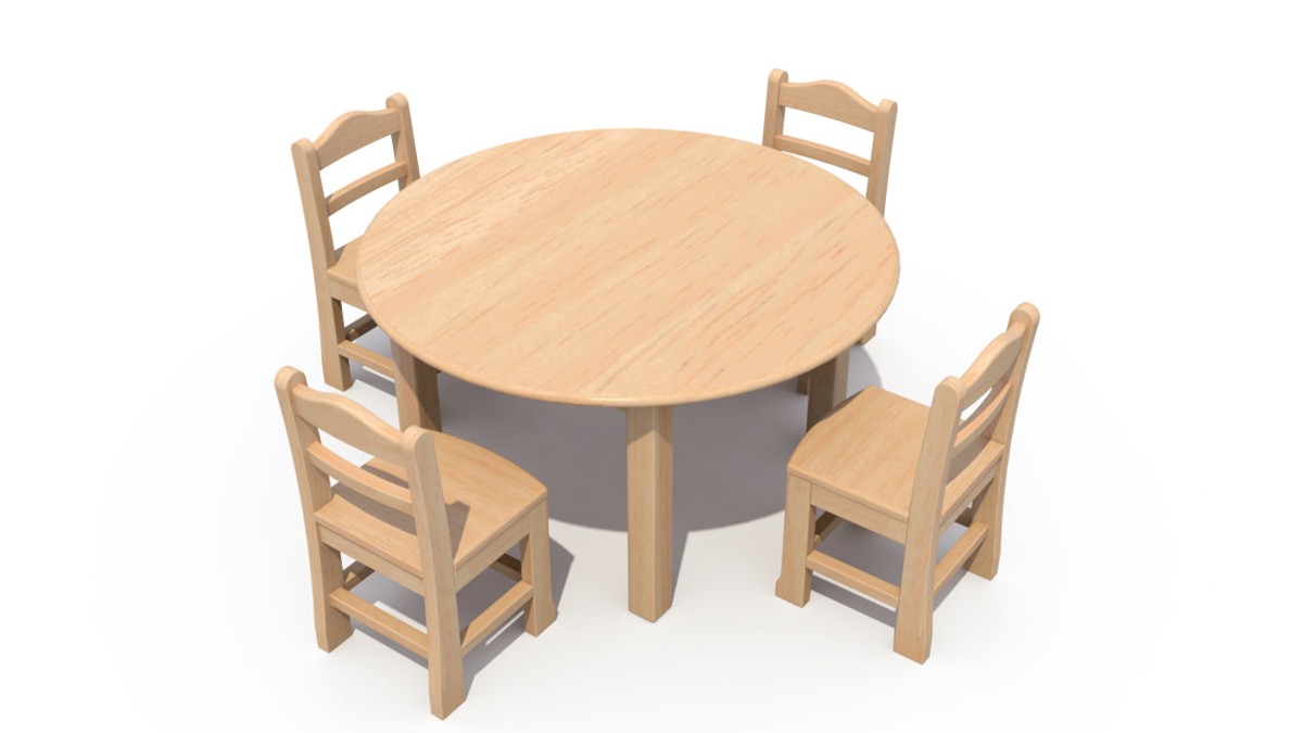 Kindergarten desk and chairs (1) Детский стол и стулья (1)