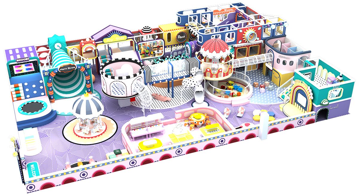 12.Soft Tone Macaron Indoor Playground (2) 12. Крытая игровая площадка Soft Tone Macaron (2)