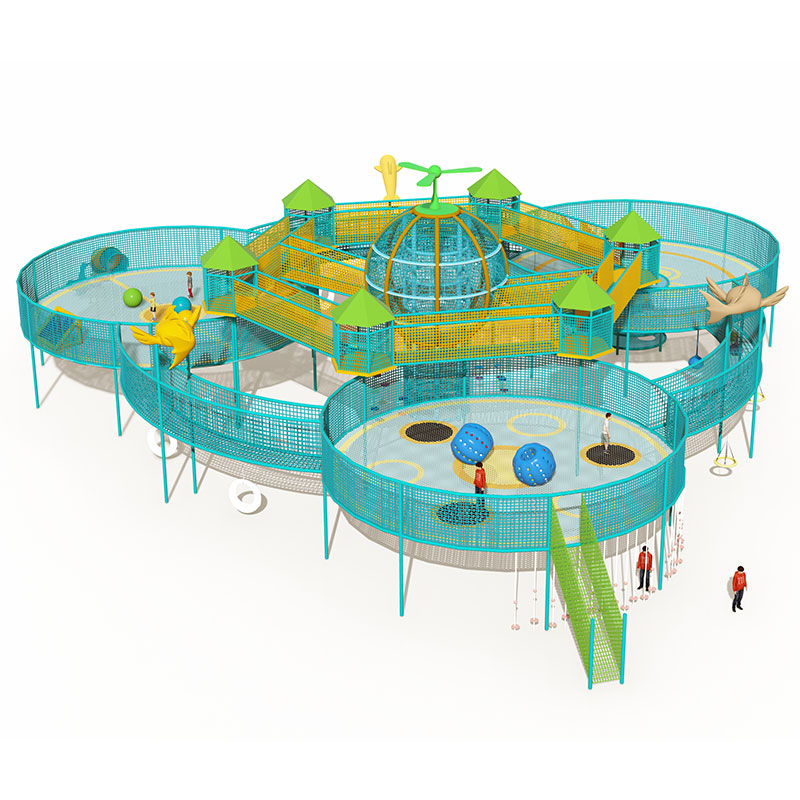 Рама для лазания по батуту с веревкой Adventure