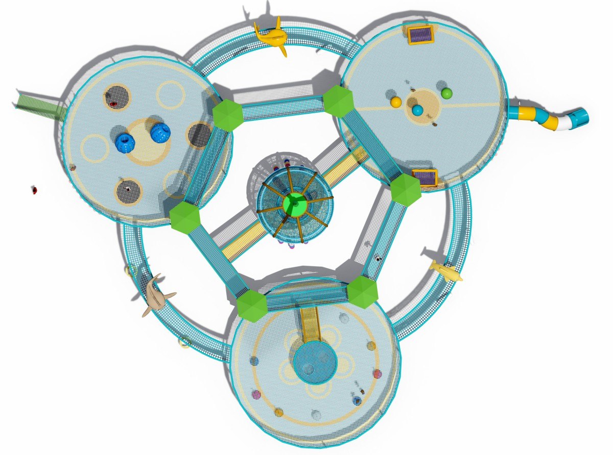 15. Большая веревочная игровая площадка -5.
