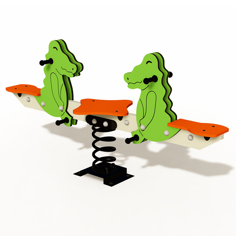 Двойные пружинные качели с крокодиловой тематикой