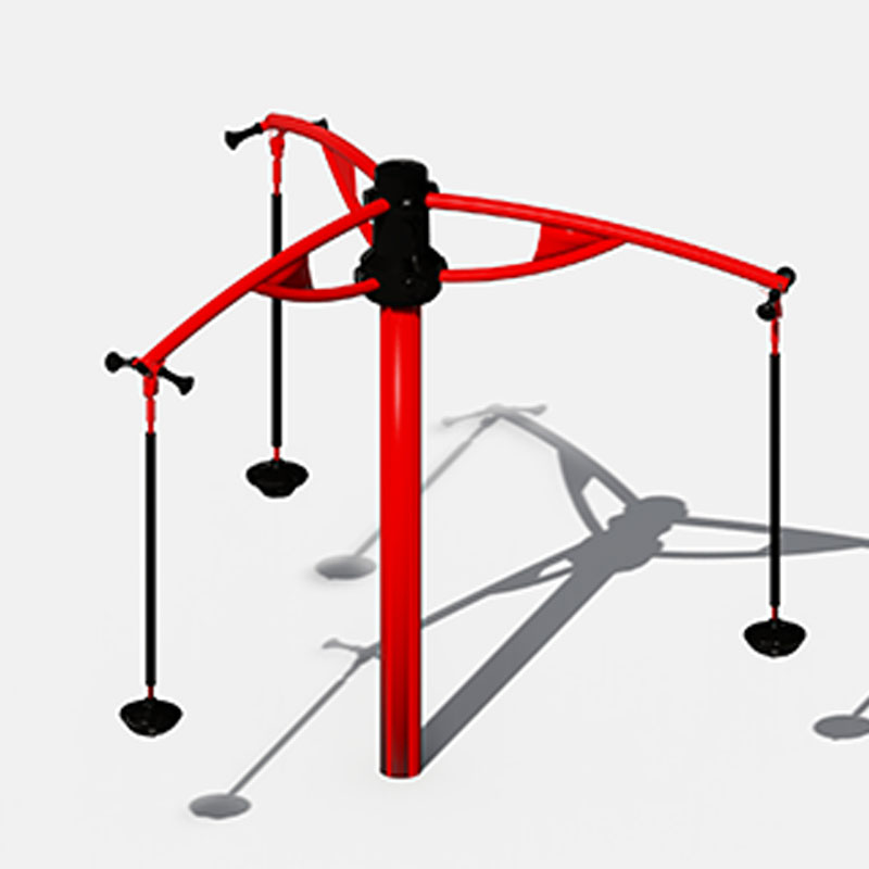 Прочные детские качели из оцинкованной трубы для трех человек для длительного использования на открытом воздухе
