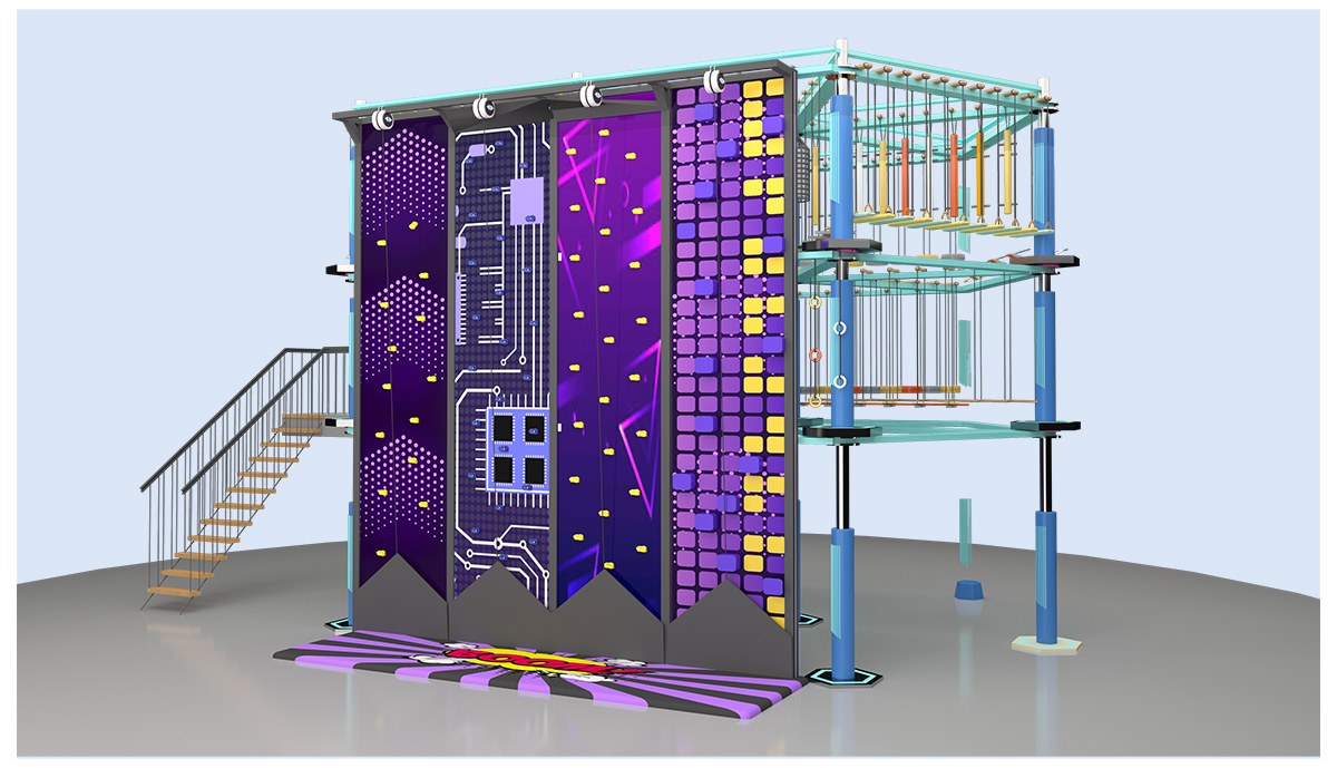 1. Крытая веревочная площадка для торговых центров (2)