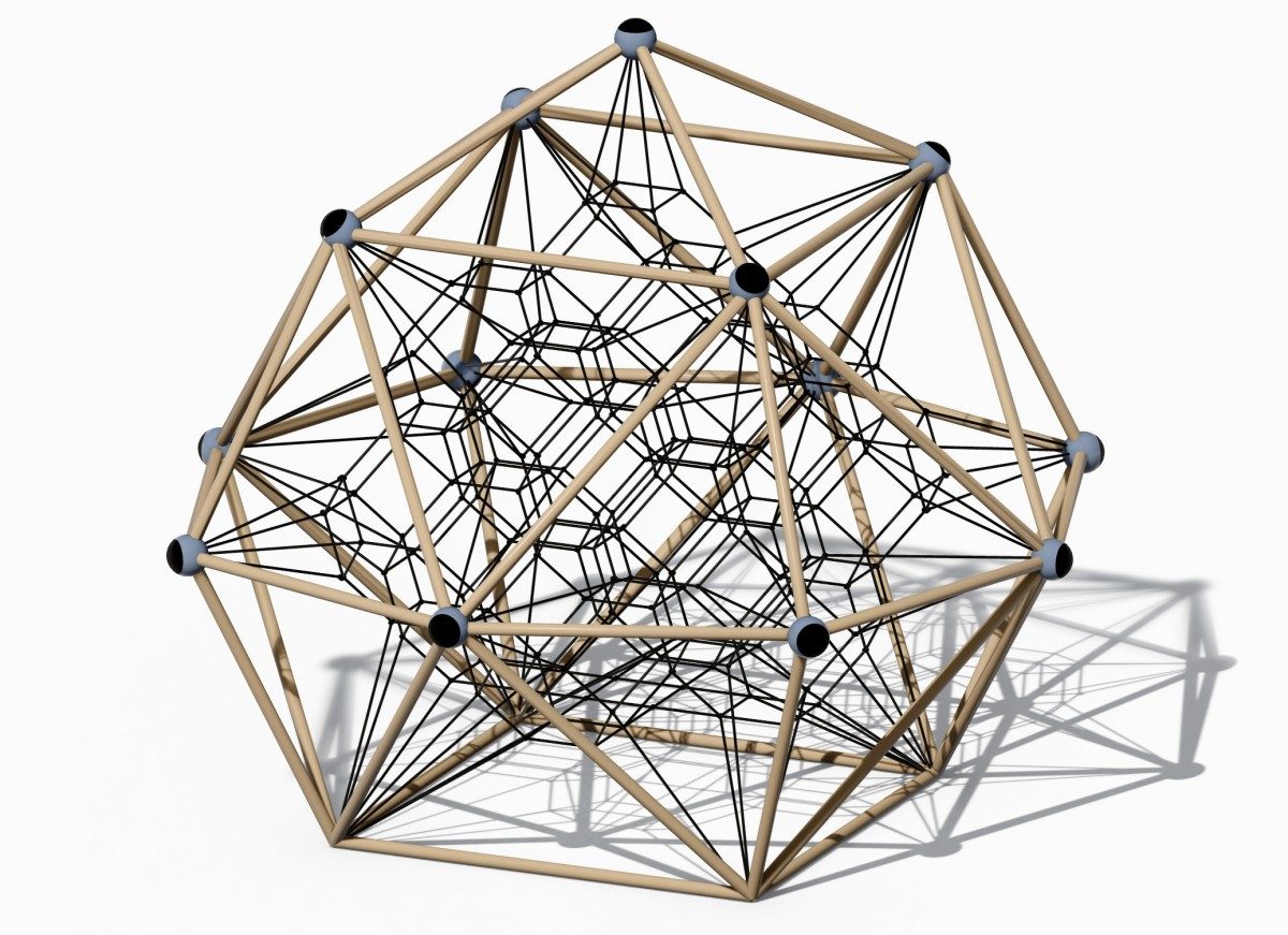Панорамная экспозиция &laquo;Геометрическая металлическая площадка Альпинисты-4&raquo;