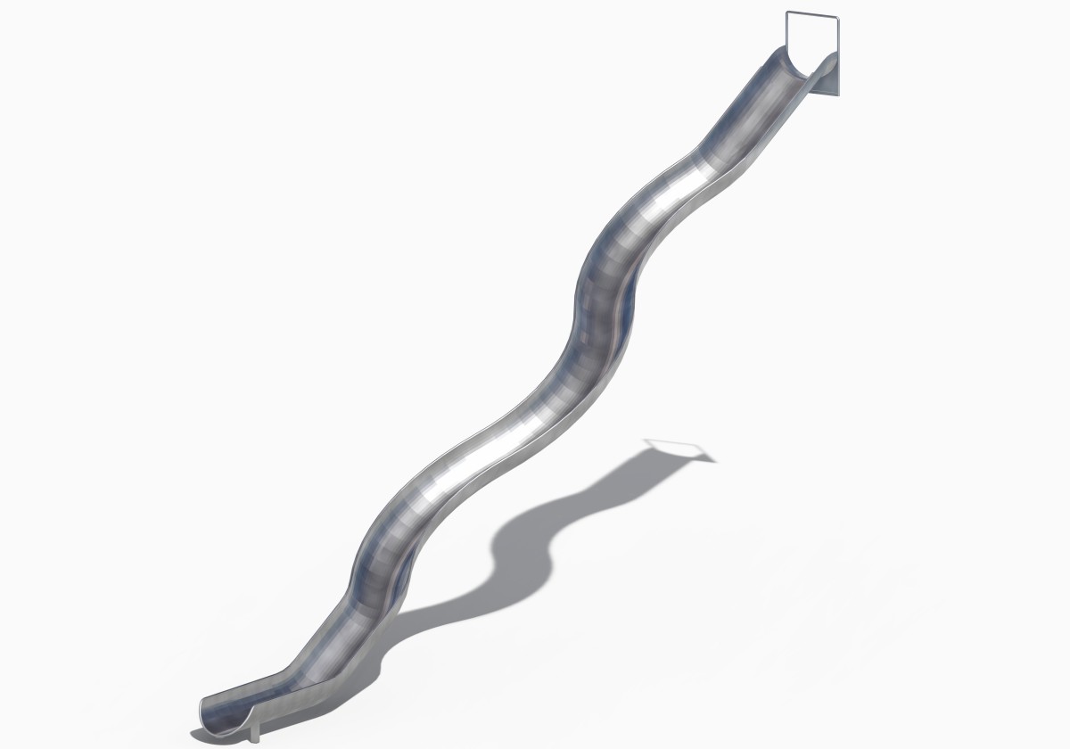 12.Горка из нержавеющей стали для коммерческой игровой площадки (2)