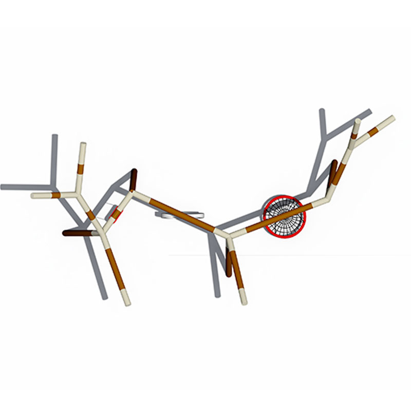 Гальванизированное качание ветки дерева детей трубы для открытой игровой площадки