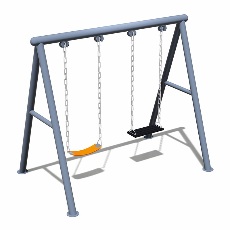 Детские качели на открытом воздухе со стабильным основанием для безопасных детских игр