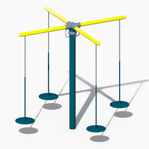 Оцинкованные детские качели из труб для безопасного развлечения и ежедневной игры