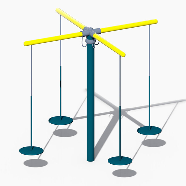 Оцинкованные детские качели из труб для безопасного развлечения и ежедневной игры