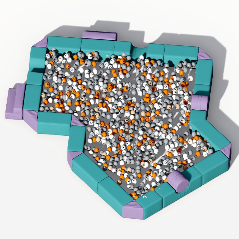 Тематическая крытая мягкая игровая яма для игры в мяч неправильной формы, изготовленная по индивидуальному заказу 