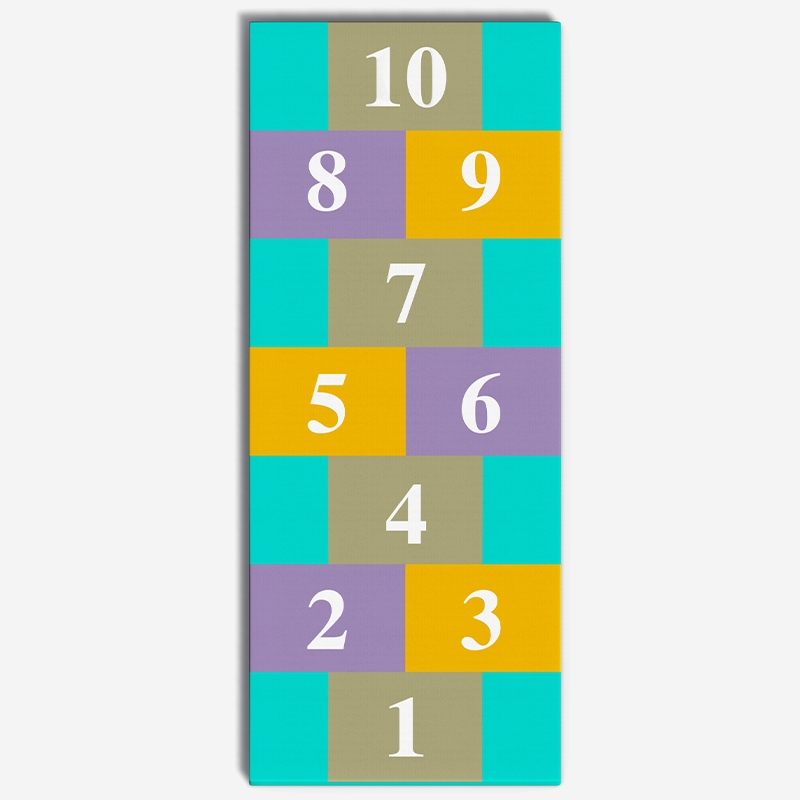 Мягкие защитные коврики для игр в помещении с цифровой тематикой