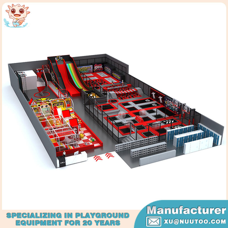 Профессиональный крытый батутный парк для взрослых
