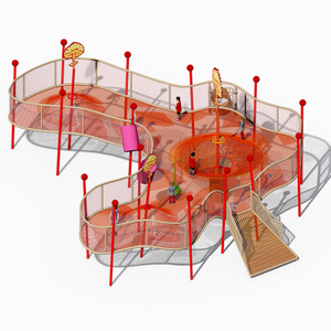 Сеть для приключений на вулканах и батут для восхождения