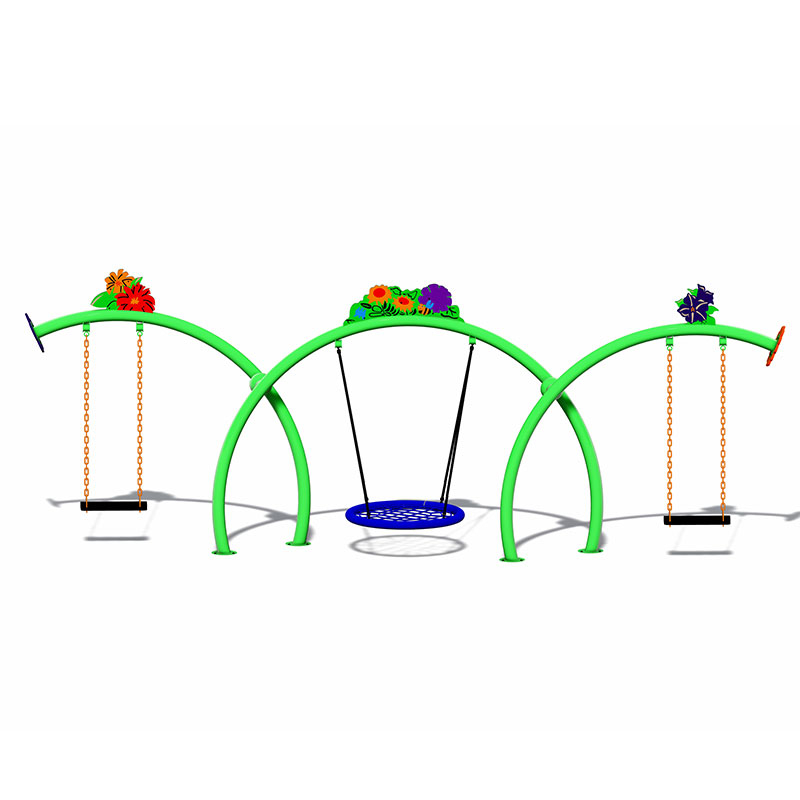 Детские качели прочной конструкции идеально подходят для игр на свежем воздухе