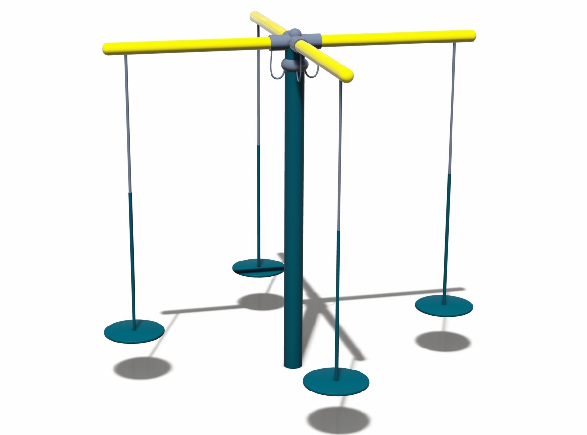 качели на несколько человек для открытой игровой площадки (2)