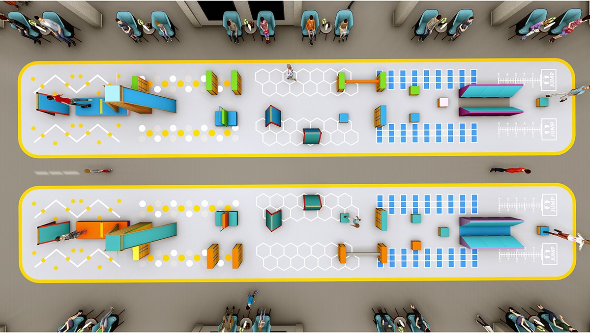 4. Kids Indoor Obstacle Course Training (10) 4. Обучение детей полосе препятствий в помещении (10)