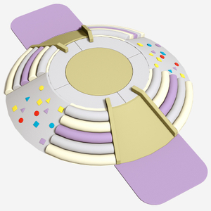 Круглое сенсорное мягкое игровое оборудование для помещений 