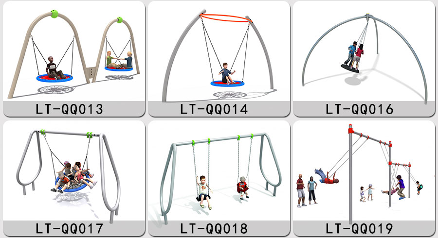 Качели + лошадка-качалка + качели + вращающееся кресло + поворотная лошадка + качалка + детский игровой комплекс _03