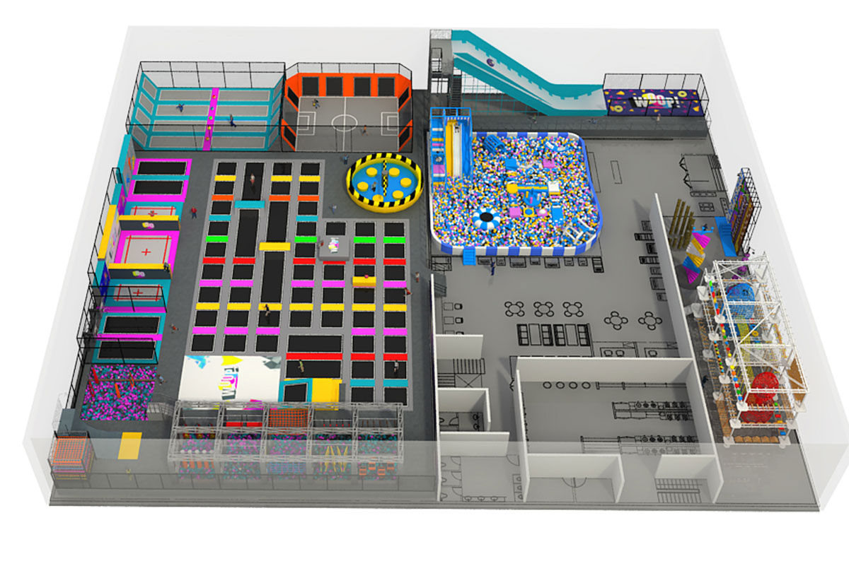 Внутренний батутный парк (9)