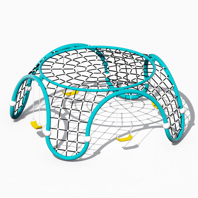 Альпинист-паук-паутина с набором качелей