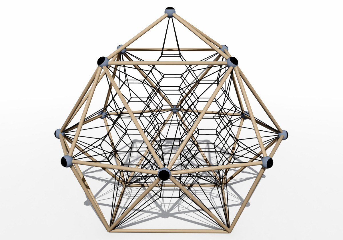 Панорамная экспозиция &laquo;Геометрическая металлическая площадка Альпинисты-2&raquo;