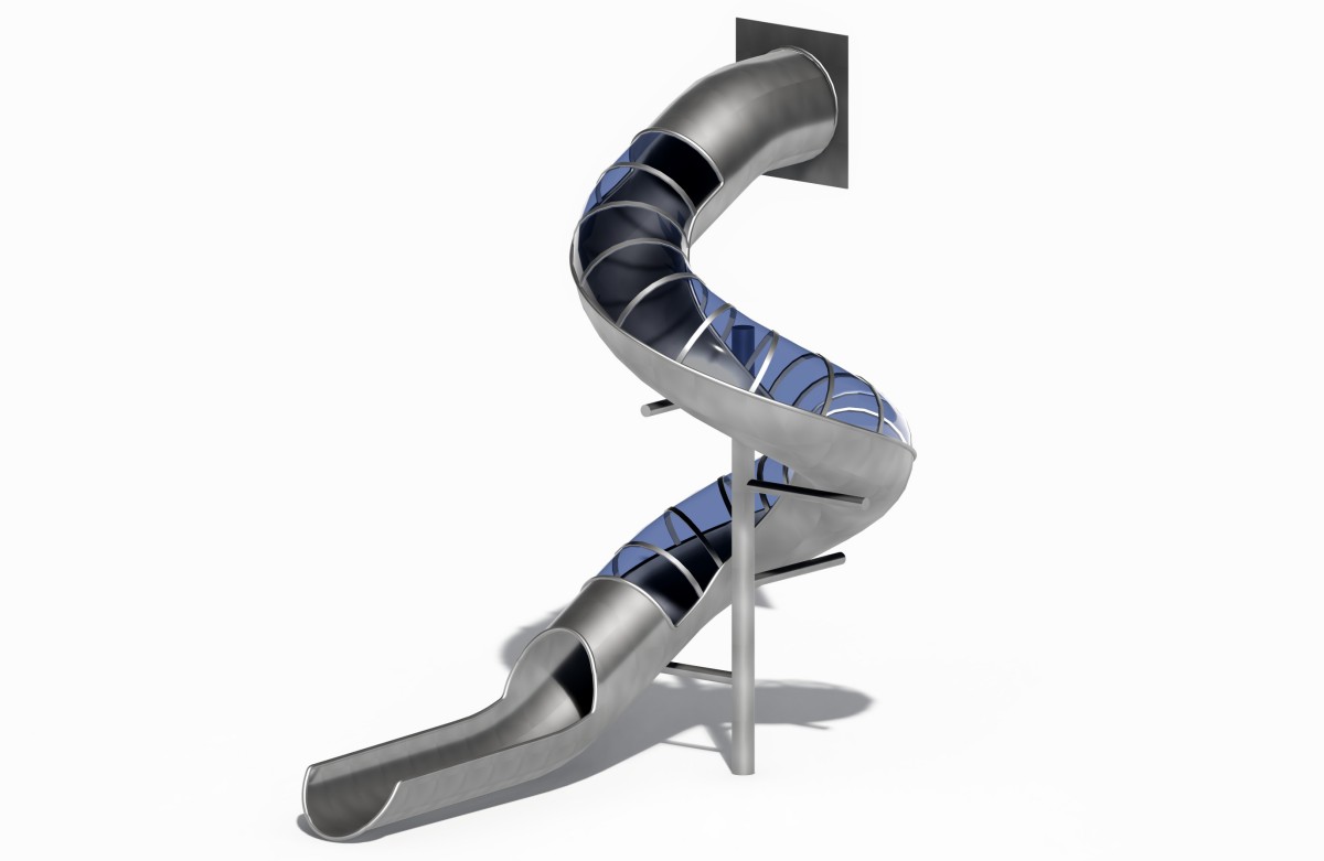 1.Горки из нержавеющей стали для детской площадки (3)