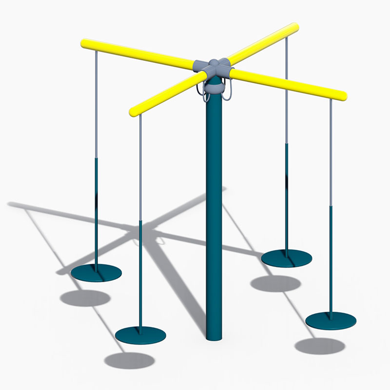Оцинкованные детские качели из труб для безопасного развлечения и ежедневной игры