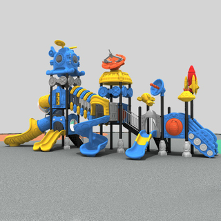 Spaceship Adventure Playground Slide для захватывающей игры на свежем воздухе