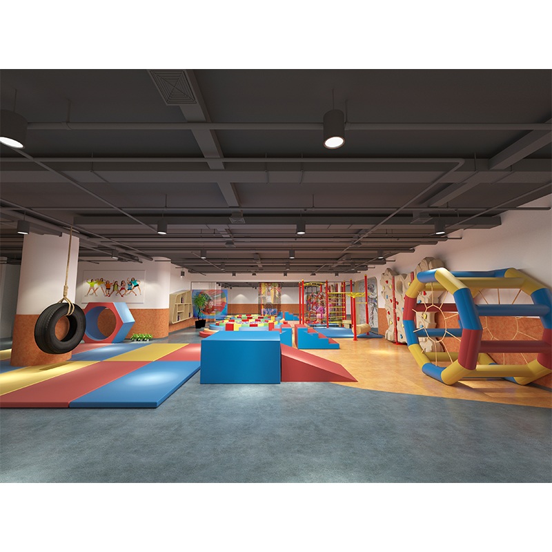 Тренажерное оборудование для семейного использования в помещении с полосой препятствий