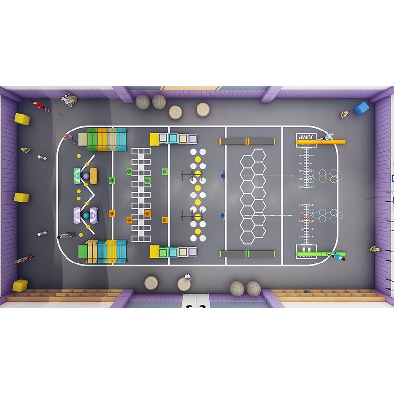 Изготовленное на заказ оборудование для тренировки полосы препятствий для закрытых игровых площадок