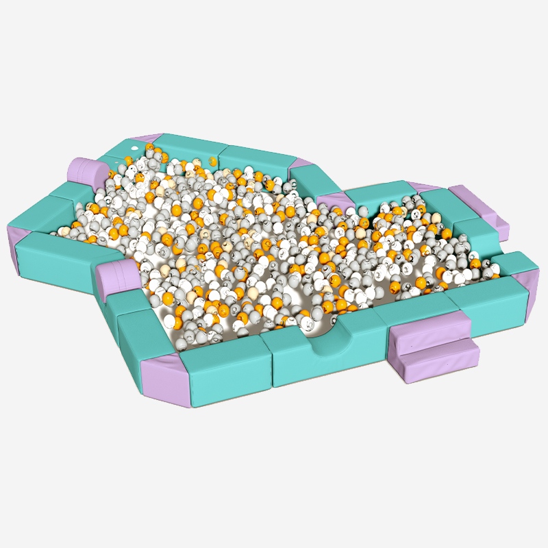 Тематическая крытая мягкая игровая яма для игры в мяч неправильной формы, изготовленная по индивидуальному заказу 