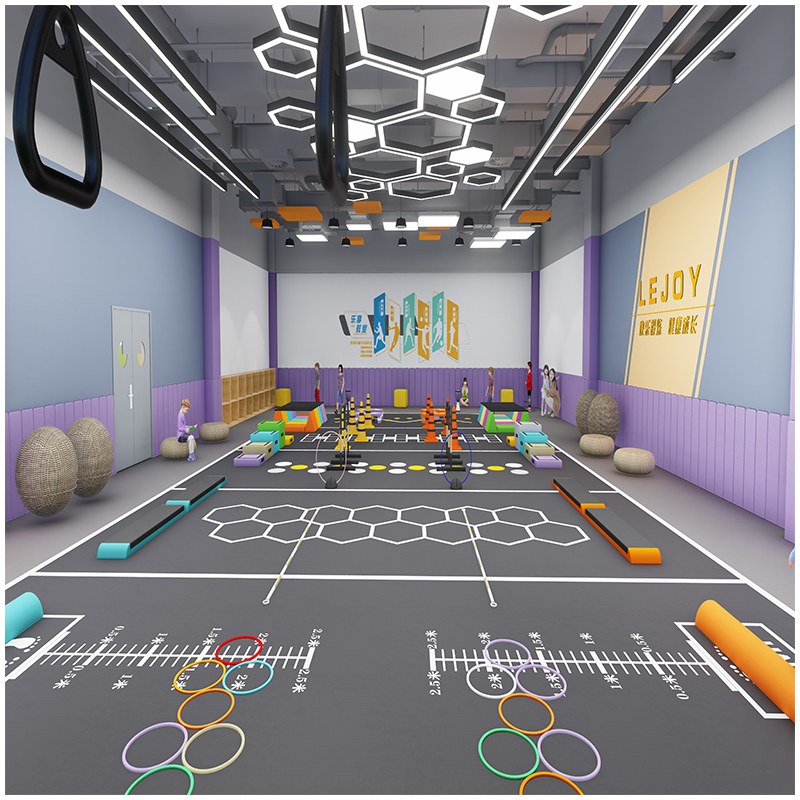 Изготовленное на заказ оборудование для тренировки полосы препятствий для закрытых игровых площадок