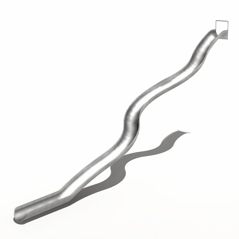 Высокопрочные волнистые направляющие из нержавеющей стали для детской площадки