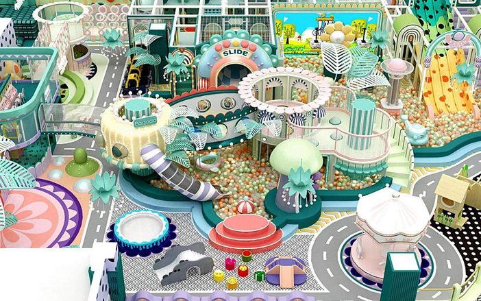 Секретная лесная крытая игровая площадка