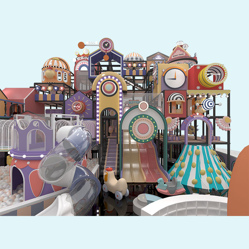 Серия Macaron Детский пастельный лабиринт Поставщик игр в помещении