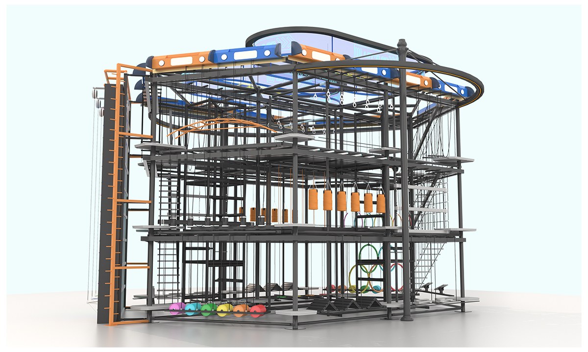 5. Тимбилдинг, крытая веревочная площадка (13)