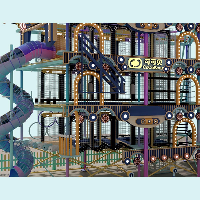 Причудливый тематический крытый верёвочный курс — сделано в Китае