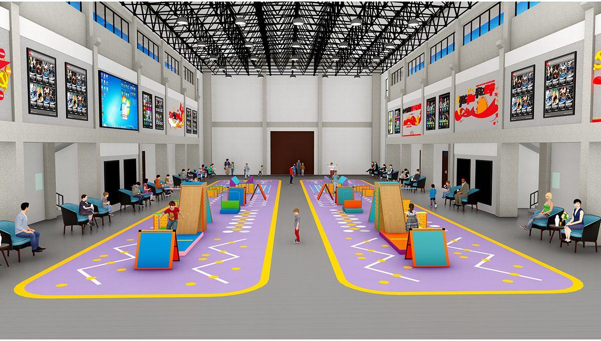 4. Kids Indoor Obstacle Course Training (2) 4. Тренировка детей по полосе препятствий в помещении (2)