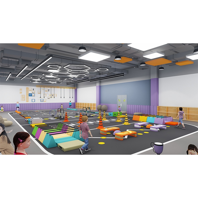 Изготовленное на заказ оборудование для тренировки полосы препятствий для закрытых игровых площадок