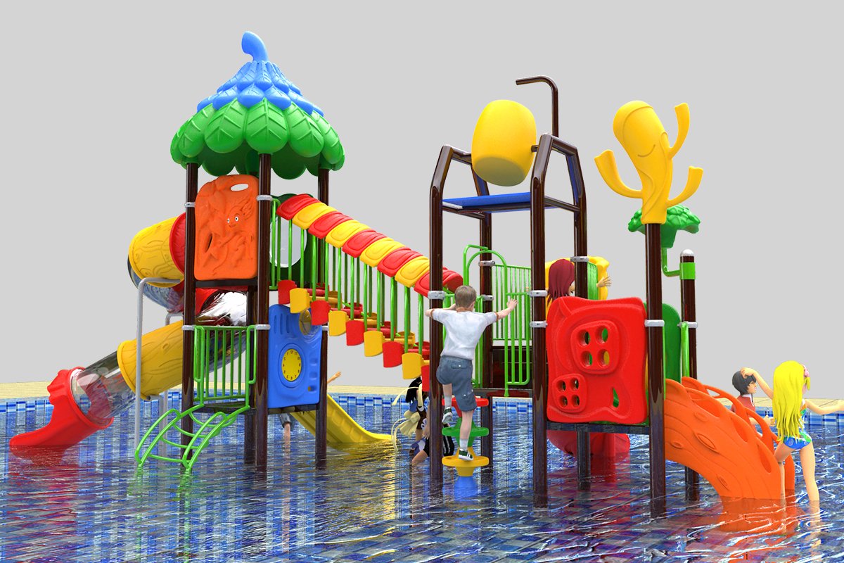 Красочные игровые дизайны водных слайдов (3)