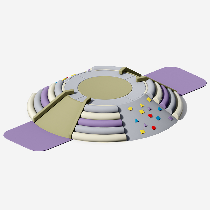 Круглое сенсорное мягкое игровое оборудование для помещений 