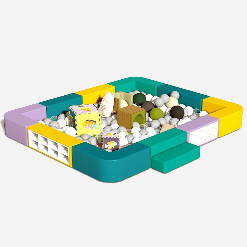 Модульная тематическая крытая мягкая игровая площадка для игры в мяч 