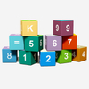 Мягкие игровые кубики с цифрами и буквами для детей