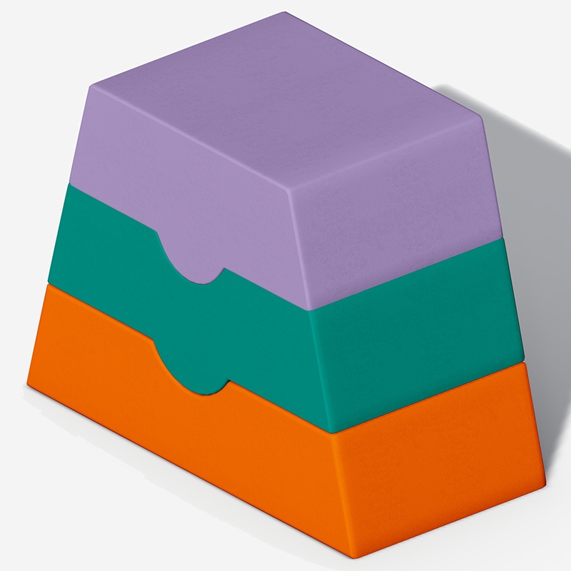 Трехцветные составные мягкие опоры для прыжков в помещении