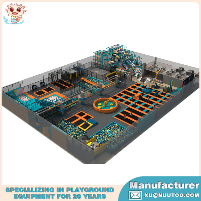 Качественный крытый батутный парк от производителяNU-BC009